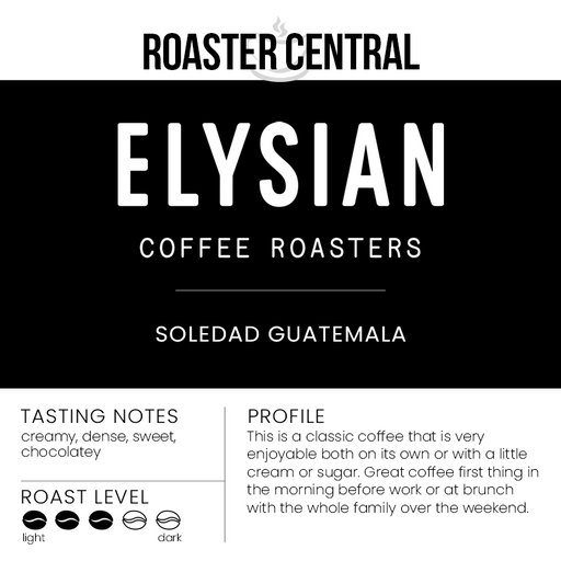 Elysian Coffee Roasters - Soledad, Guatemala - Medium Roast  - Coffee Profile