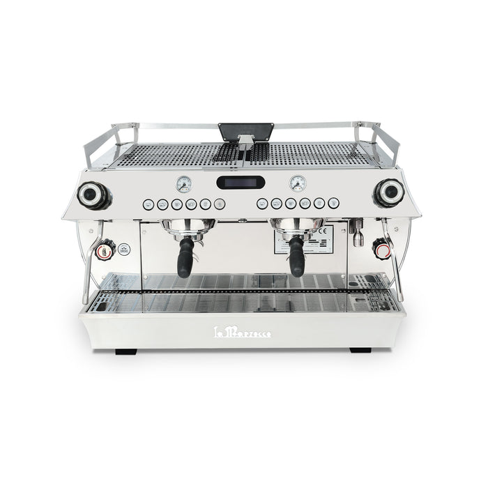 La Marzocco Stainless Steel GB5 X AV Espresso Machine - 2 Group - Front View