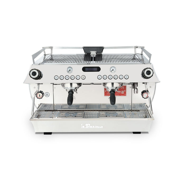 La Marzocco Stainless Steel GB5 X AV ABR Espresso Machine - 2 Group - Front View