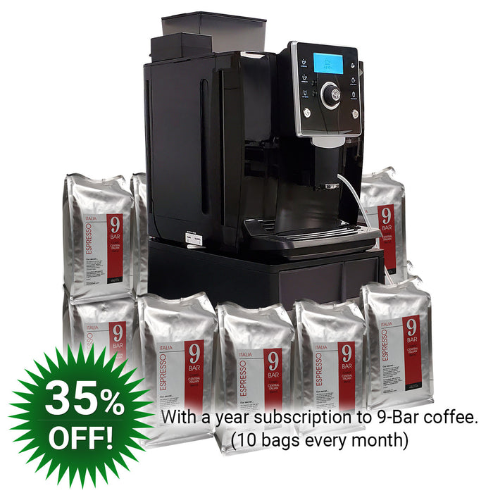 9 Bar Twenty-Six.01 Pro Automatic Commercial Espresso Machine - 35% Off with 1 yr Coffee Subscription  (10 x 2 lbs every month)