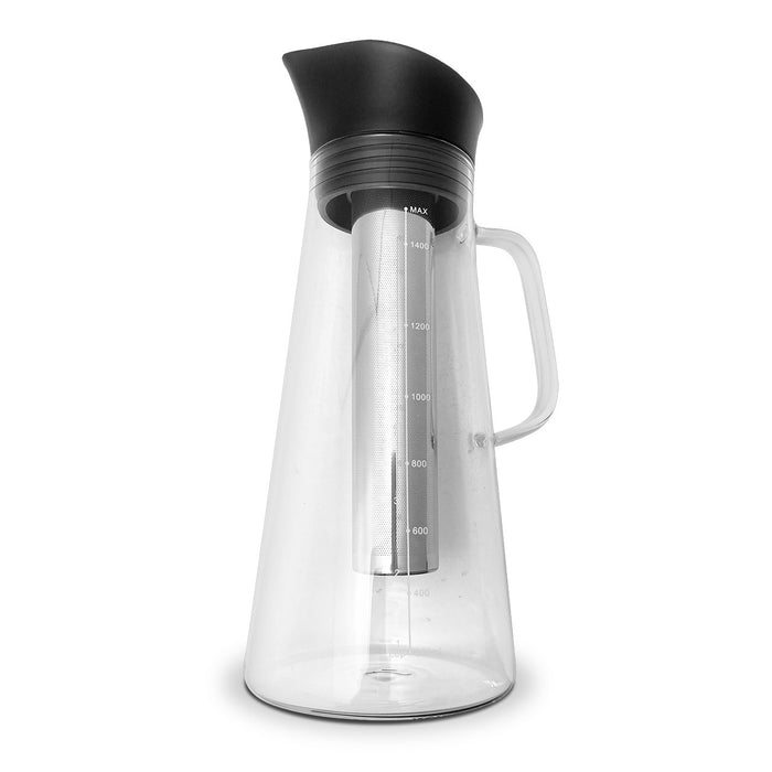 Java Gear Glass Cold Brew Coffee Pot & Stainless Steel Filter (1500ml)