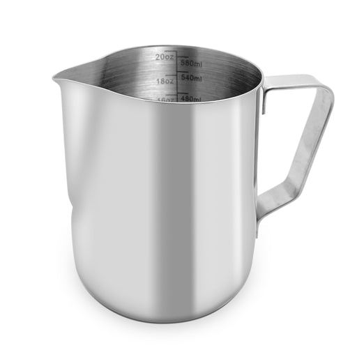 Java Gear Stainless Steel Milk Pitcher with Measurements (600 ml)
