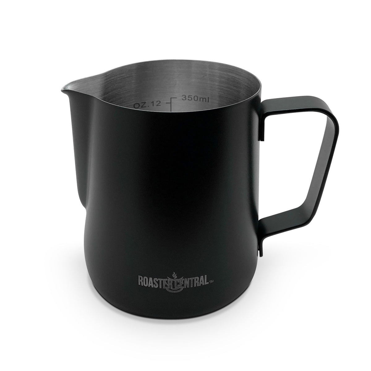 Roaster Central Black Milk Pitcher — Espressotec Sales & Service