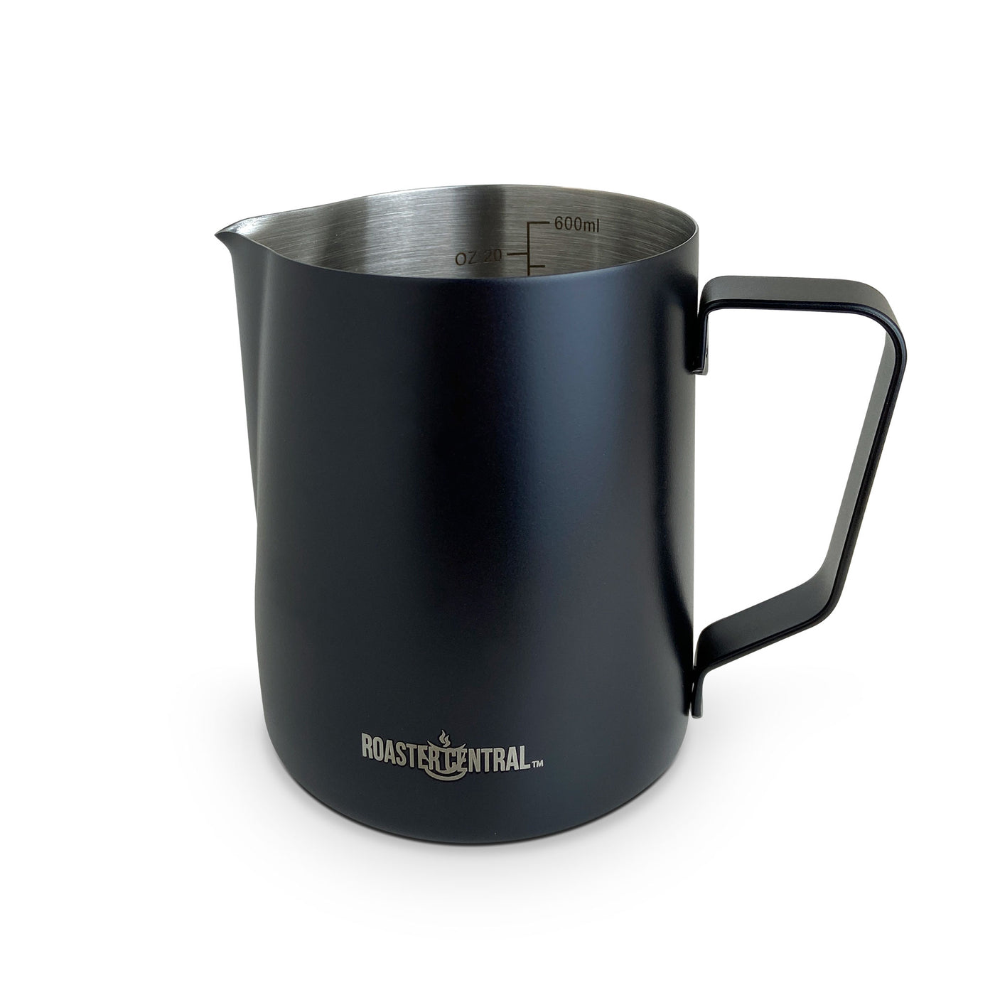 Roaster Central Black Milk Pitcher — Espressotec Sales & Service