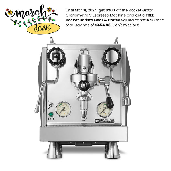 Rocket Giotto Cronometro V Espresso Machine — Espressotec Sales 