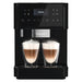 Miele Obsidian Black CM6160 Milk Perfection Countertop Superautomatic Espresso Machine - Demo Model - Front View