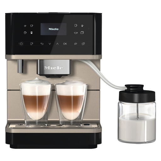 Miele Obsidian Black & Clean Touch Metallic CM6360 MilkPerfection Countertop Superautomatic Espresso Machine - Demo Model
