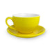 Roaster Central Yellow Ceramic Coffee Cup & Saucer (350 ml)