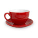 Roaster Central Red Ceramic Coffee Cup & Saucer (350 ml)