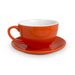 Roaster Central Orange Ceramic Coffee Cup & Saucer (350 ml)