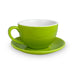 Roaster Central Green Ceramic Coffee Cup & Saucer (350 ml)