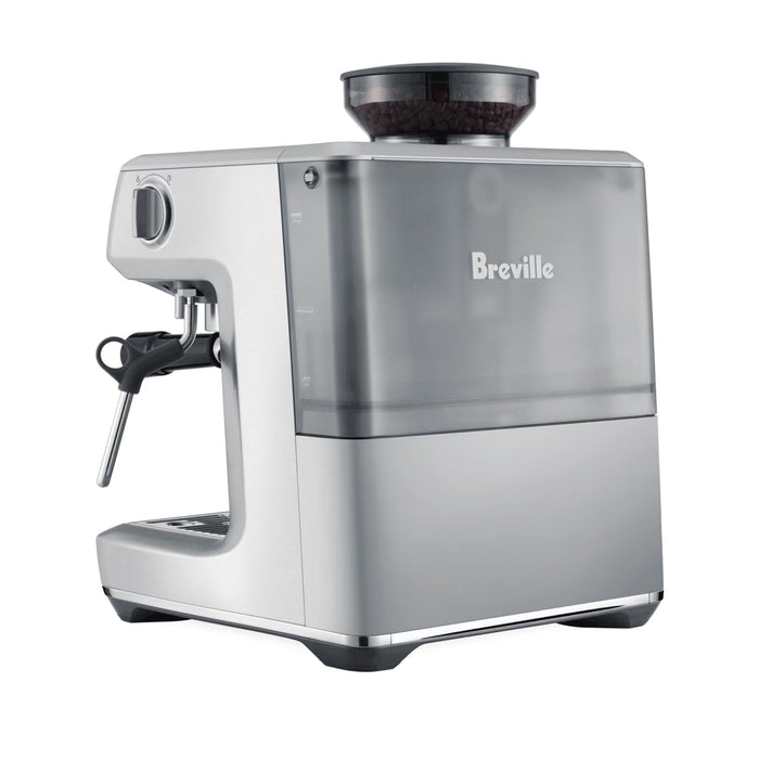 Breville Stainless Steel Barista Express® Impress Espresso Machine - Back Perspective View