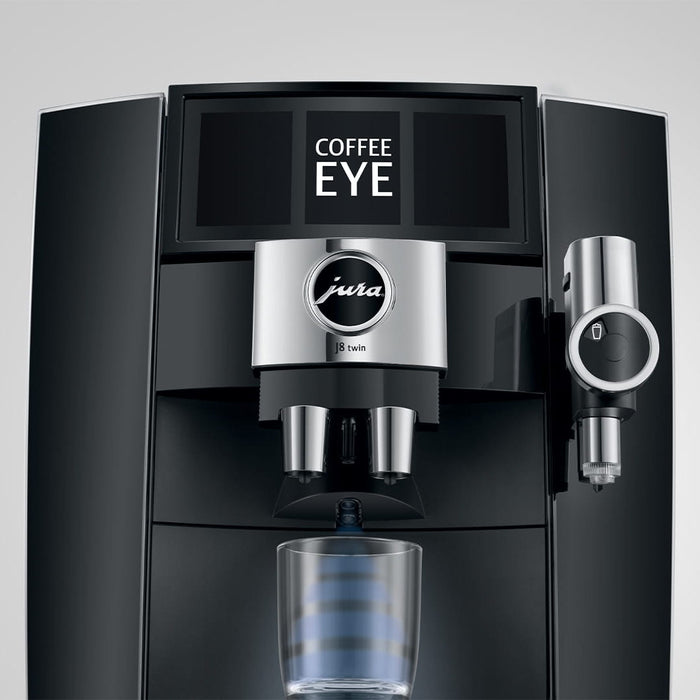 Jura Diamond Black J8 Twin Superautomatic Espresso Machine - Coffee Eye