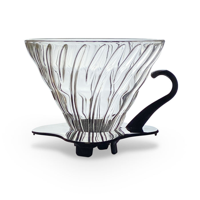 Hario V60 (02) Black Glass Dripper: 1-4 Cups