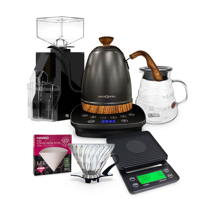 Roaster Central Kettle & Eureka Crono Grinder Pour-Over Bundle