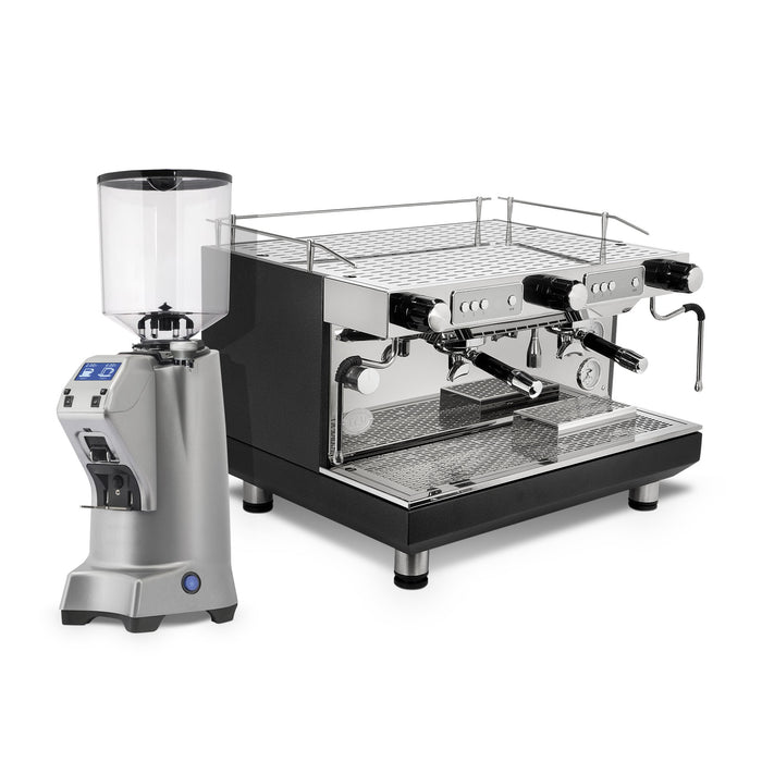 ECM Anthracite Compact HX-2 PID Commercial Espresso Machine Bundle