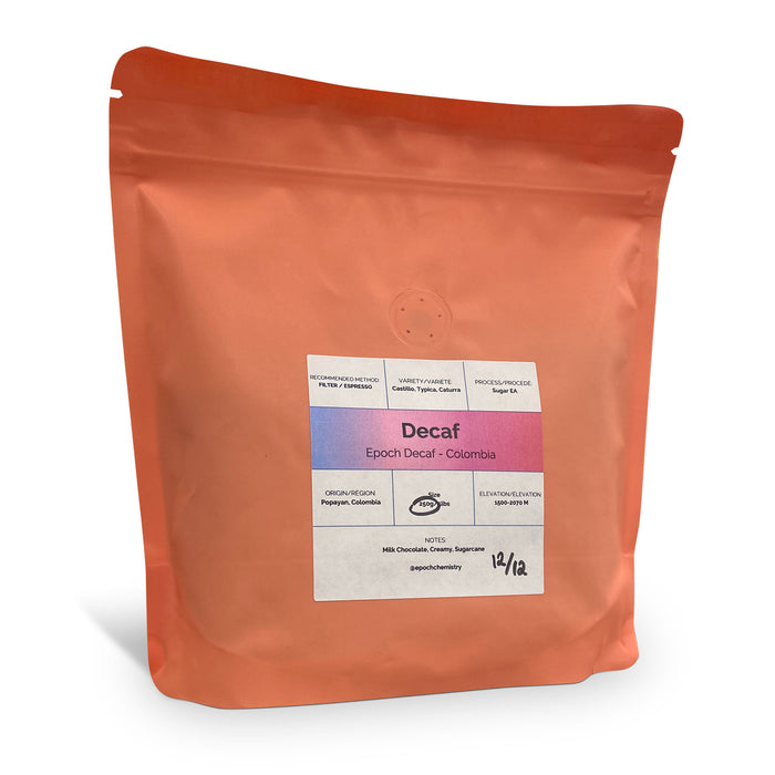 Epoch Chemistry Coffee - Colombia Decaf - Medium Roast (250 g)