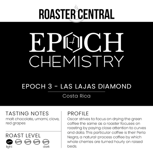 Epoch Chemistry Coffee - Epoch 3, Las Lajas Diamond - Light Roast - Tasting Card