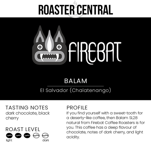 Firebat Coffee Roasters - Balam - Medium Roast - Flavour Profile