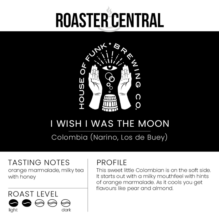 House of Funk Coffee - I Wish I Was the Moon, Medium Light Roast - Flavour Profile