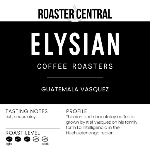 Elysian Coffee Roasters - Guatemala, Vasquez Espresso - Medium Roast  - Tasting Profile