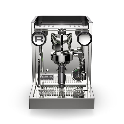Rocket Black, White & Copper Appartamento TCA Espresso Machine - Front View