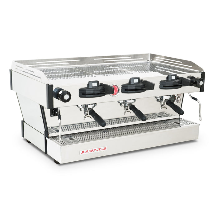 La Marzocco Stainless Steel Linea PB MP Espresso Machine - 3 Group - Front Perspective View