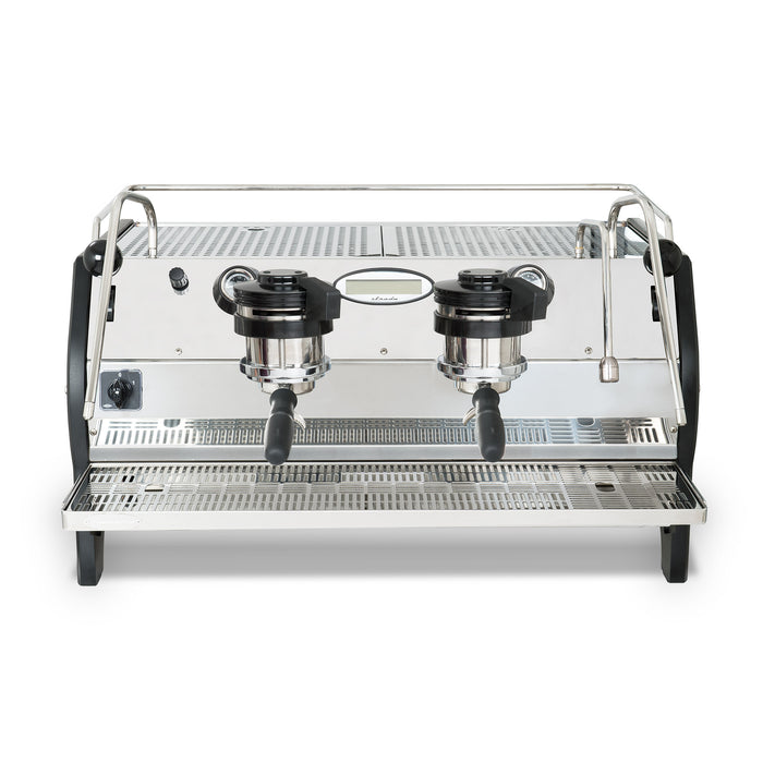 La Marzocco Stainless Steel Strada EE Espresso Machine - 2 Group - Front View