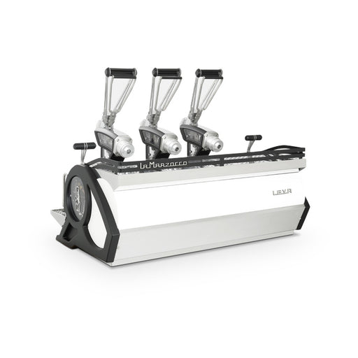 La Marzocco Stainless Steel Leva S Espresso Machine - 3 Group - Rear Perspective View