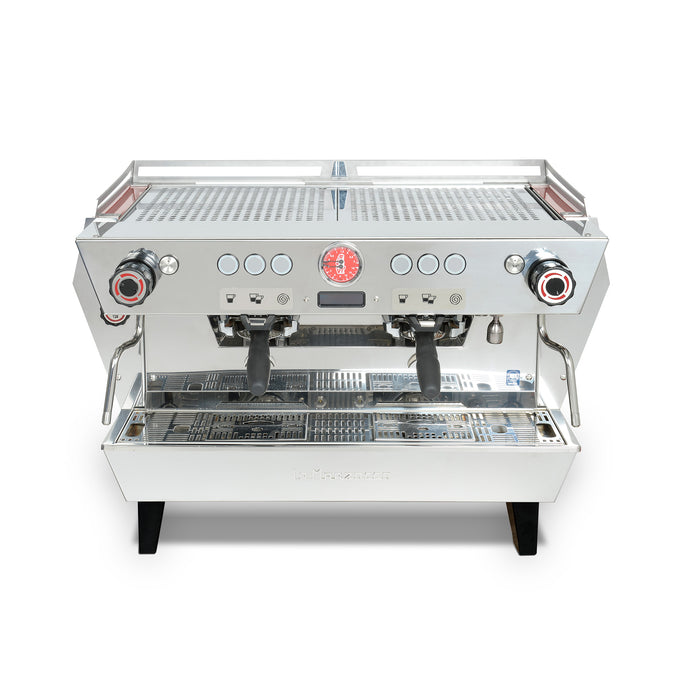La Marzocco Stainless Steel KB90 Espresso Machine - 2 Group - Front View