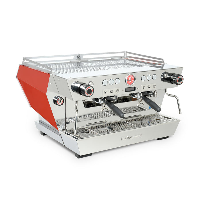 La Marzocco Stainless Steel KB90 Espresso Machine - 2 Group - Perspective View