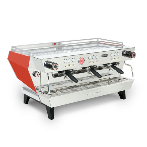 La Marzocco Stainless Steel KB90 Espresso Machine - 3 Group - Perspective View