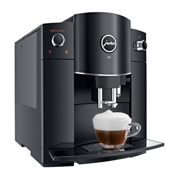Jura D6 (Piano Black): One Touch Cappuccino Superautomatic Espresso Machine