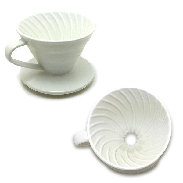 Java Gear White Ceramic Coffee Dripper (1-2 Cup)