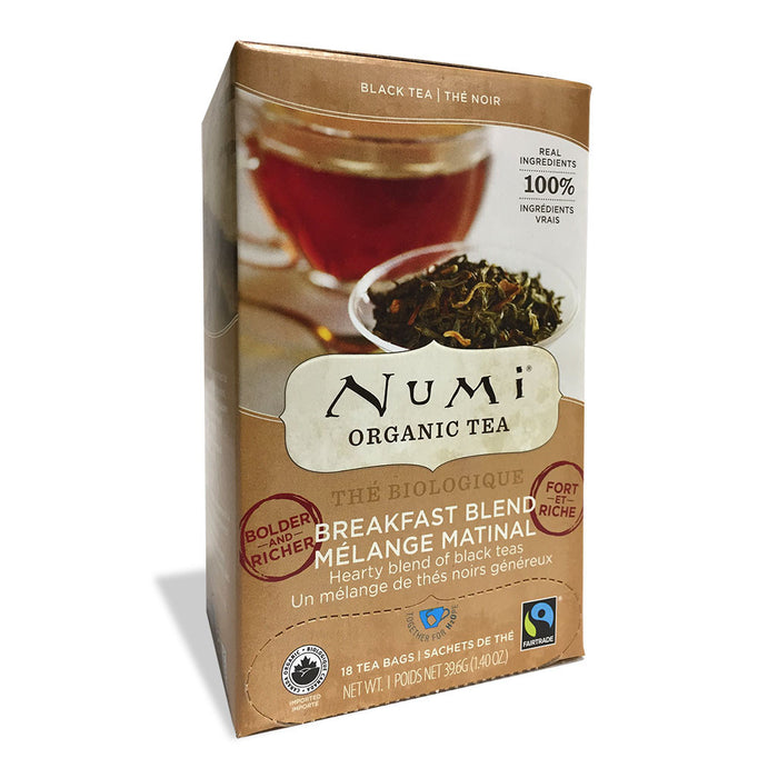 Numi Organic Tea Breakfast Blend (18 ct) — Espressotec Sales & Service