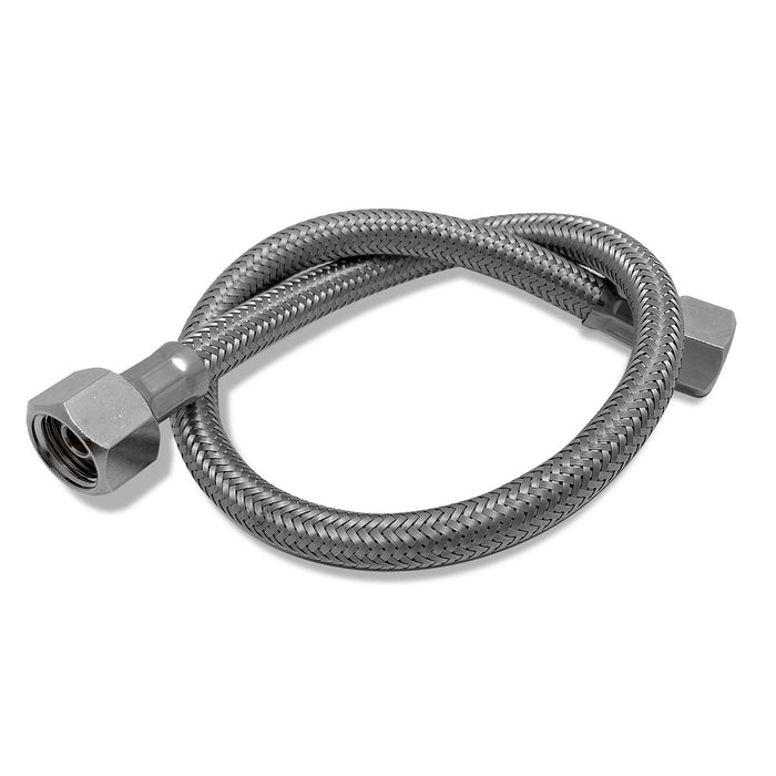 Stainless Steel Flex Hose 50cm 3/8 F F Conical Base