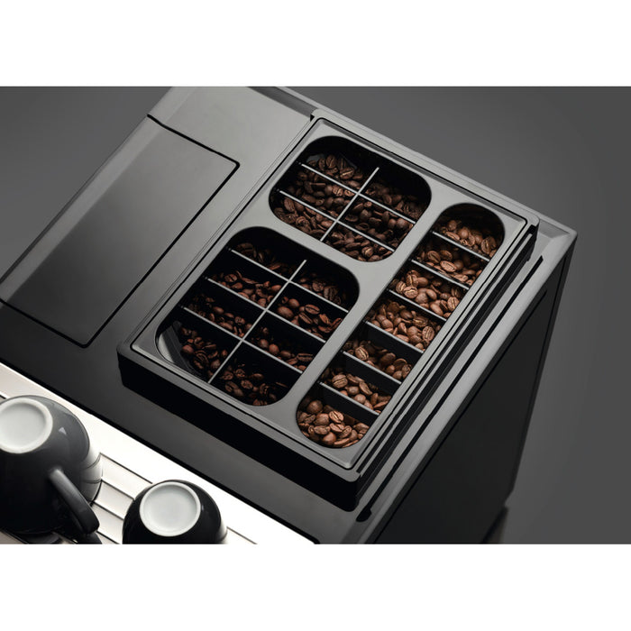 Miele Obsidian Black & Black Steel CM7750 CoffeeSelect Superautomatic Espresso Machine