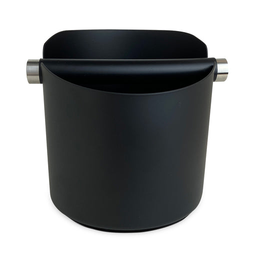Java Gear Black Stainless Steel Bottomless Knock Box (18cm x 19cm x 26cm)