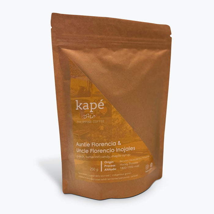 Kapé Coffee - Auntie Florencia & Uncle Florencio Inojales - Medium Roast (250g)