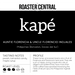 Kapé Coffee - Auntie Florencia & Uncle Florencio Inojales - Medium Roast - Tasting Profile