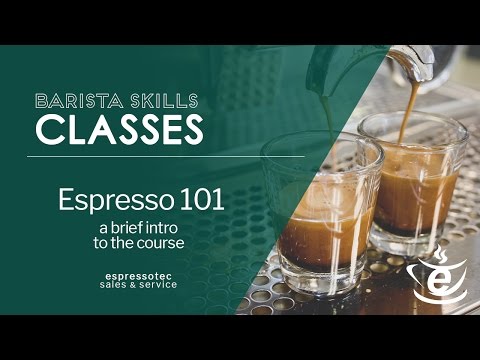 Espresso 101 - Classes at Espressotec Sales & Service
